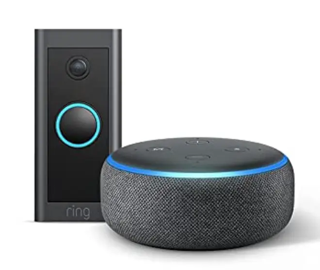 Amazon Ring Doorbell Wired + Echo Dot (3rd Gen)
