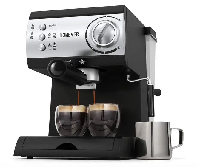 Homever Pump Espresso Coffee Machine with Milk Steamer