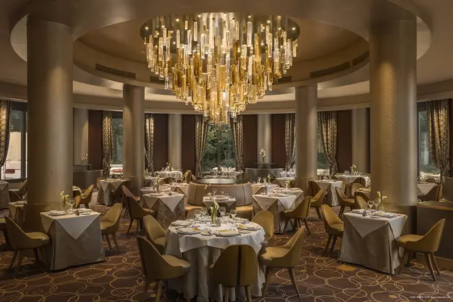 The Manhattan Restaurant is one of many dining experiences at the hotel