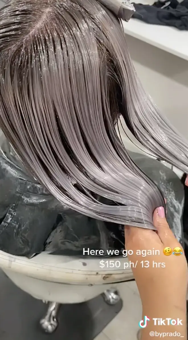 Jasmine showed off her hairdressing skills on TikTok