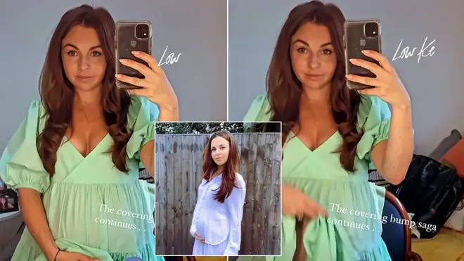 Louisa Lytton has revealed how she hides her baby bump