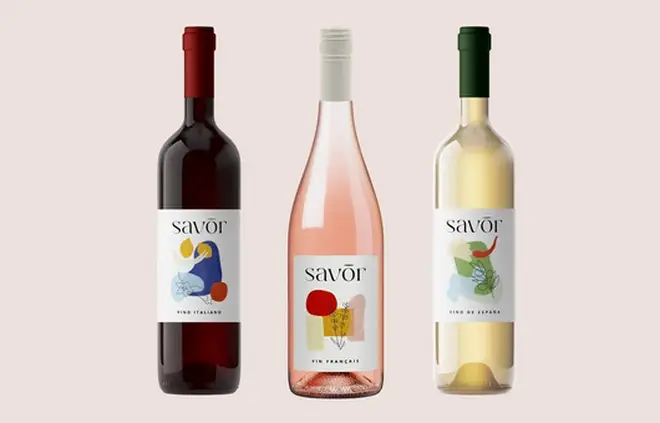 Savor Wines are all vegan friendly, and the bottles' artwork is inspired by their places of origin
