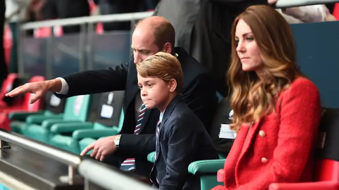 Prince George joined Kate and William in the royal box on Tuesday night
