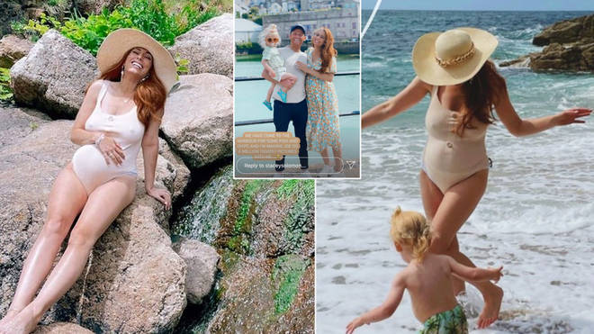 Stacey Solomon is on holiday with fiancé Joe Swash