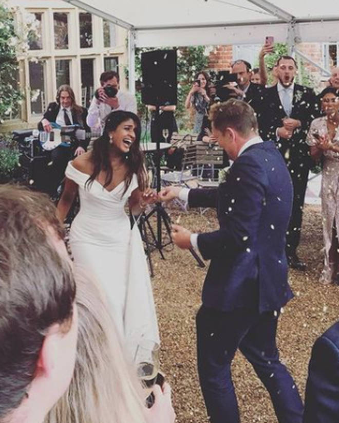 One of Simon's guests shared photos of his big day
