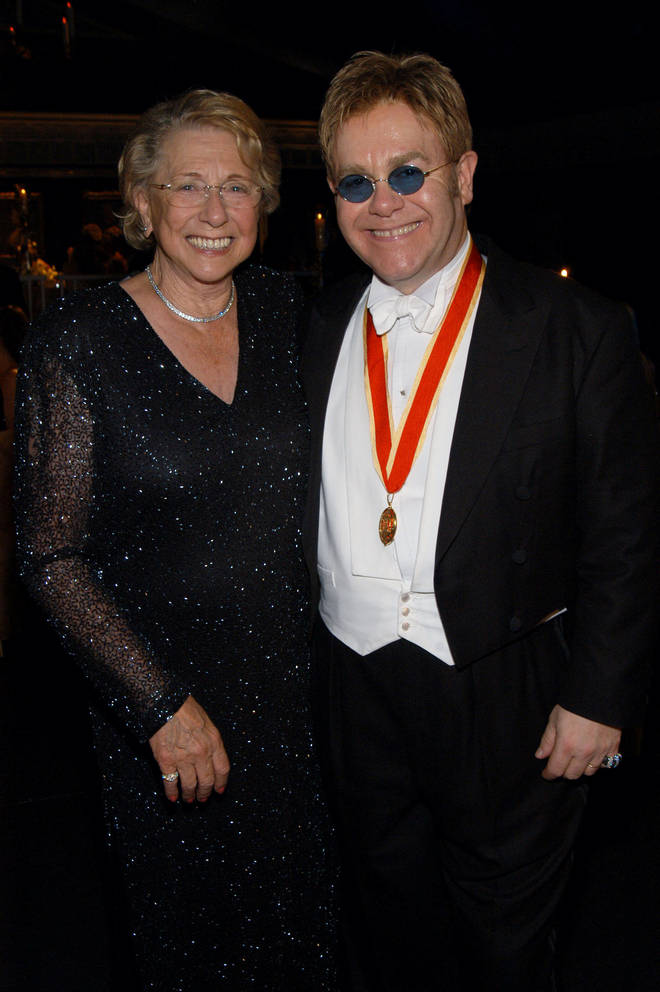 Elton John and his mother Sheila Farebrother 