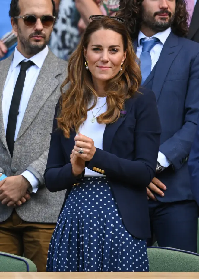 Kate Middleton was at Wimbledon on Friday to watch Dan Evans play