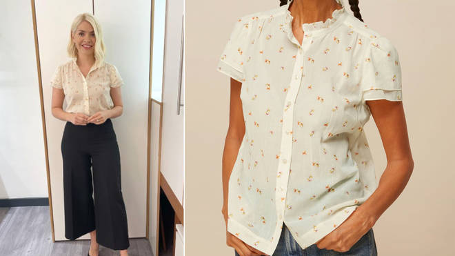Holly Willoughby is wearing a blouse from Whistles