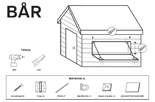 You only need a few tools and hardware items for the upcycling project