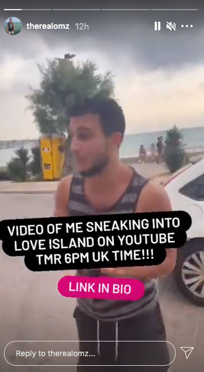 Omer Majid filmed himself breaking into the Love Island villa