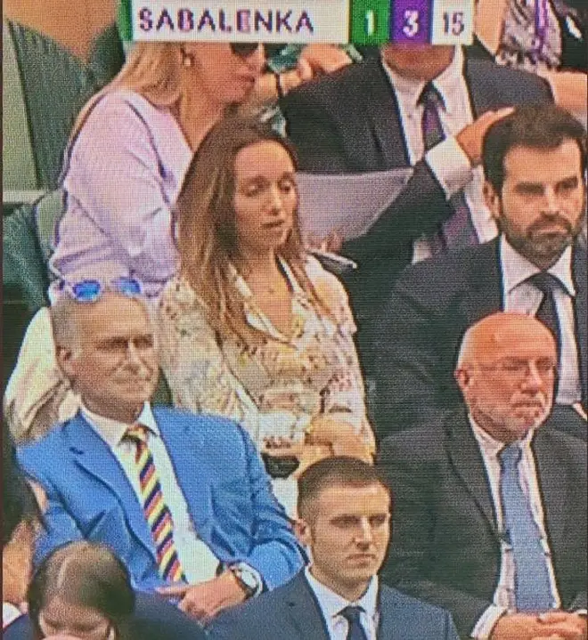 Dr Hilary sat in the Royal box at Wimbledon this week