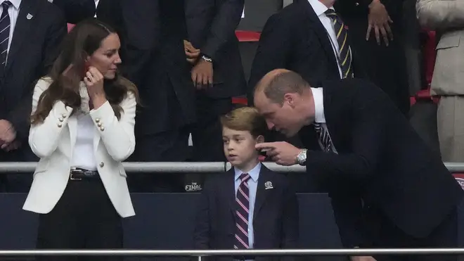 Prince George attended the Euros 2020 final with his mum and dad