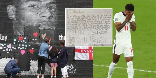 Children have been penning letters to Marcus Rashford following Sunday's match