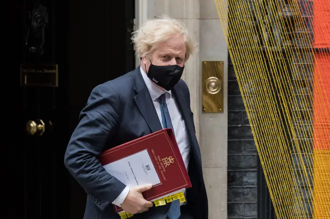 Boris Johnson has urged people to still wear face masks when in crowded spaces