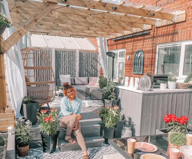 Carly completely transformed her garden on a budget