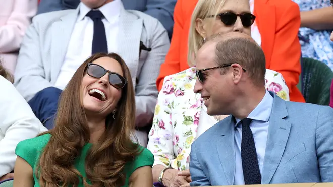 Kate and William couldn't stop laughing and joking together as they watched the tennis