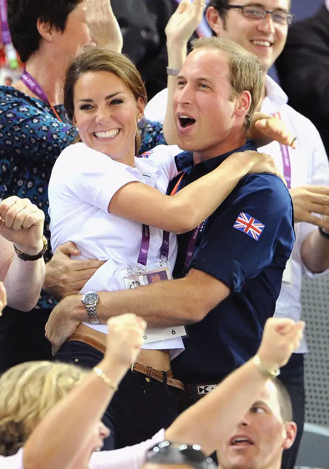 William and Kate celebrate in the crowd of the Olympics back in 2012