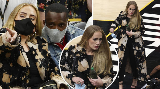 Adele shows off glam new look at basketball game with rumoured new  boyfriend - Heart