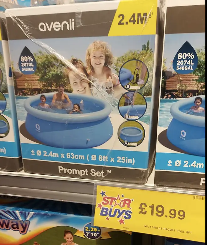 The pools have been spotted in Home Bargains