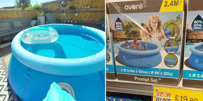The inflatable pool was shared to a bargains Facebook group