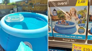 The inflatable pool was shared to a bargains Facebook group