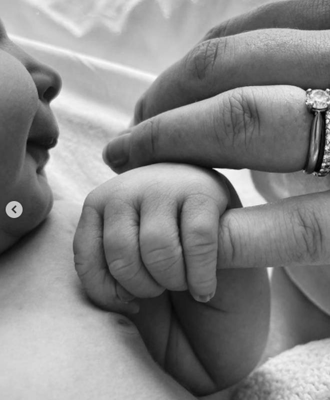 Eamonn's son, Declan, shared a second picture of his newborn baby girl
