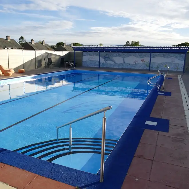 This outdoor swimming pool is open May to September