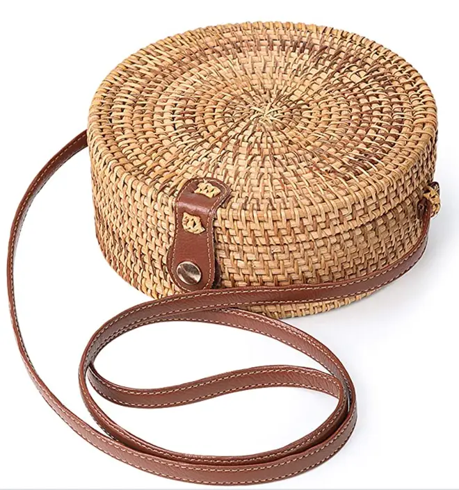 Enmain - Round rattan bag