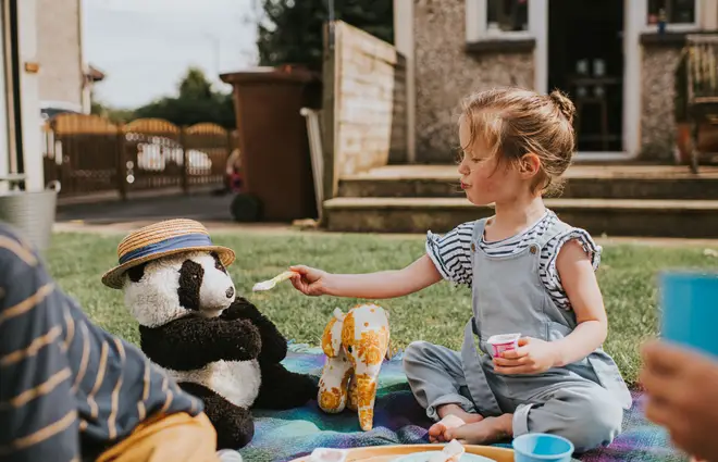 A picnic in the garden is a great way to get some fresh air (stock image)