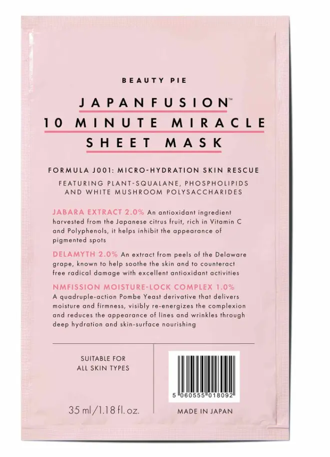 Japanfusion 10-Minute Miracle Sheet Mask