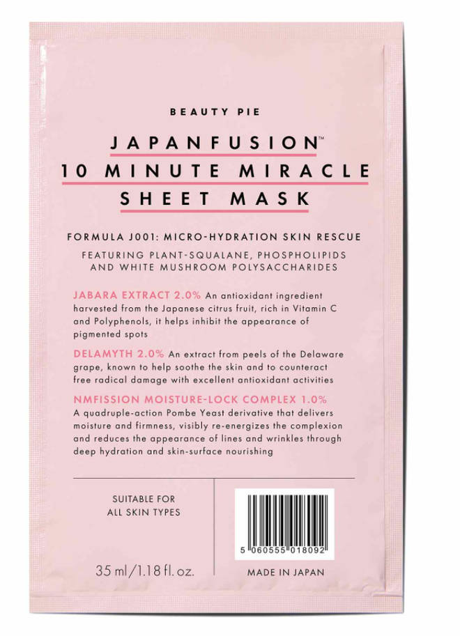Japanfusion 10-Minute Miracle Sheet Mask