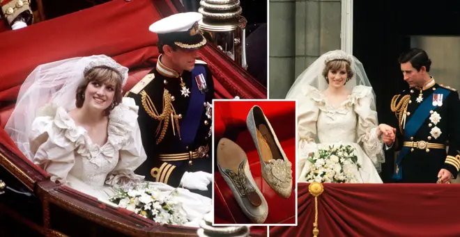 There was a hidden message on Princess Diana's wedding shoes