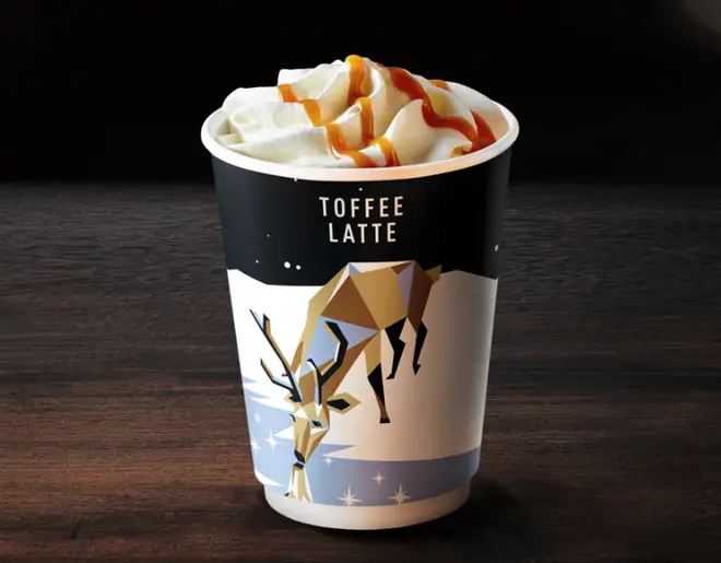Toffee Latte's are on this year's winter menu