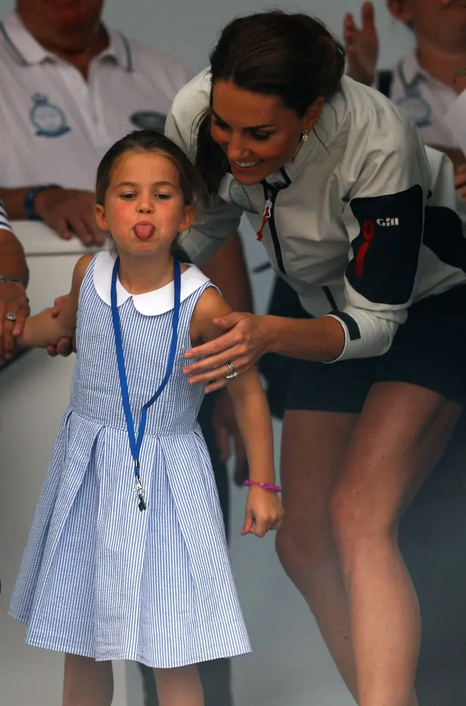 Kate Middleton's reaction to Charlotte sticking her tongue out was priceless