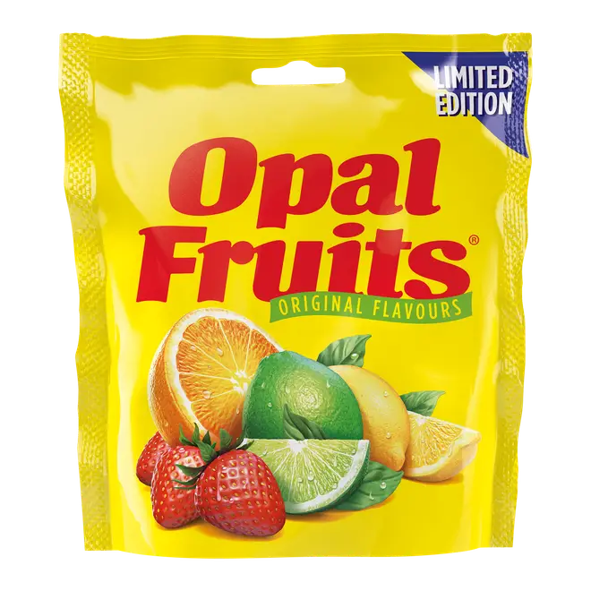 Reminisce about the good old days with a bag of Opal Fruits