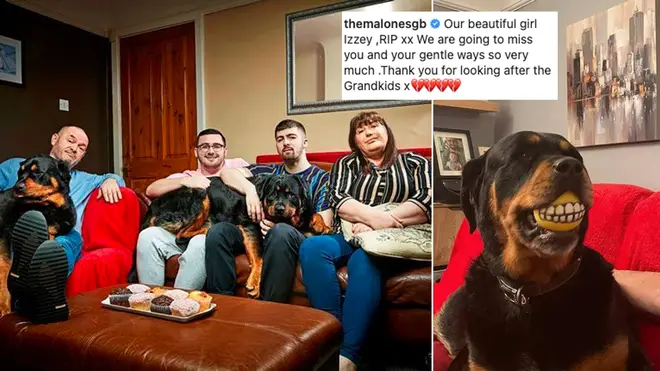 The Malone's have shared some sad family news about their dog