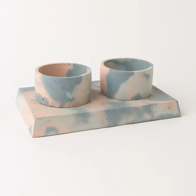 These trendy dog bowls are suitable for indoor or outdoor use