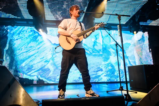 Ed played for 45 minutes, performing some of his biggest hits