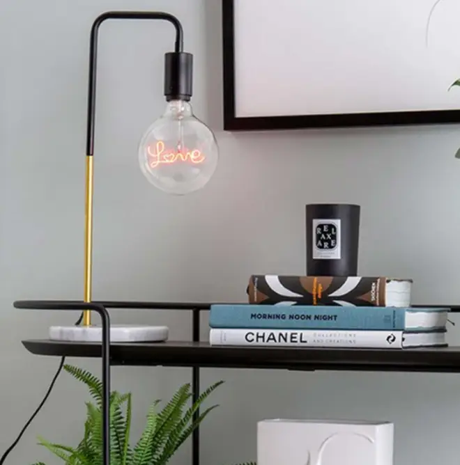 This 'LOVE' lightbulb is the perfect way to add an exciting new element to any room