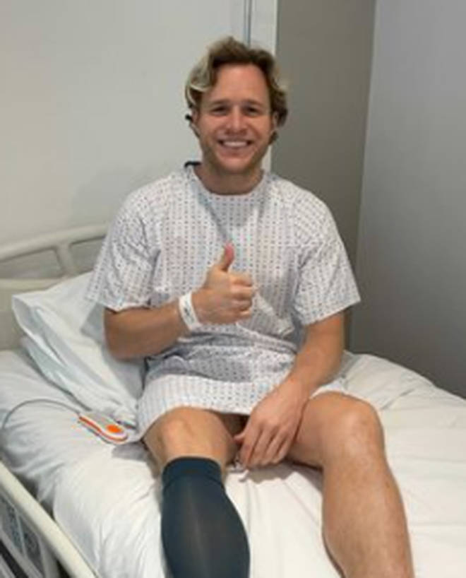 Olly Murs has had to have leg surgery