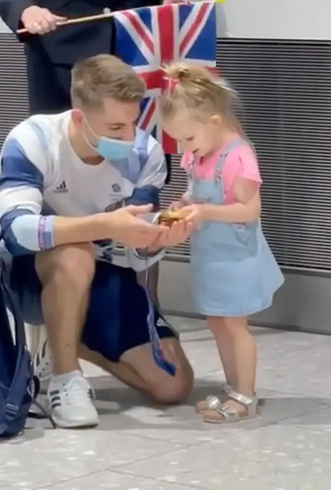 Max Whitlock gave his daughter his gold medal