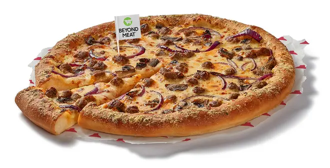 Three new Beyond Meat plant-based toppings are now a permanent addition to the Pizza Hut menu