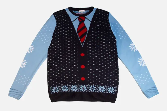 This creative Christmas jumper is from online shop, Not Just.