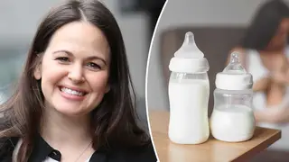 Giovanna Fletcher shares some hilarious anecdotes on the first episode of Boob share