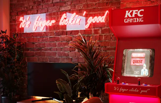 Have a go on a special KFC arcade machine once you're done munching