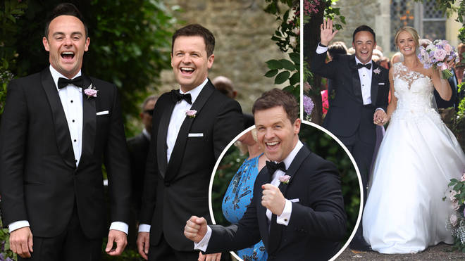 Declan Donnelly was Ant's best man as he wed Anne-Marie this weekend