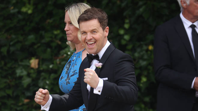 Dec looked excited as he arrived at the quaint church for the wedding ceremony
