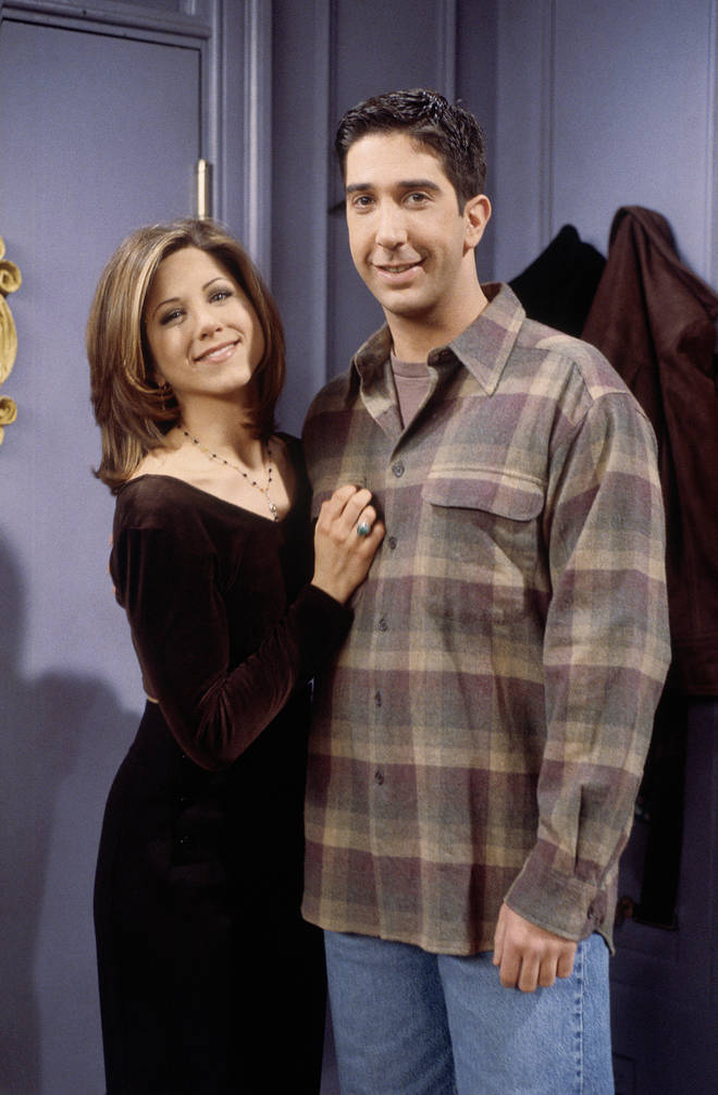 Ross and Rachel were in an on-off relationship throughout Friends