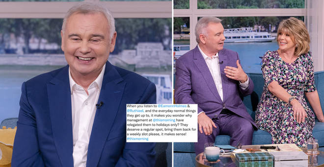 Eamonn Holmes 'liked' a tweet about him being 'relegated to the holiday slot'