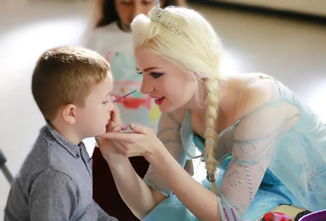 Lydia works as a princess at children's parties